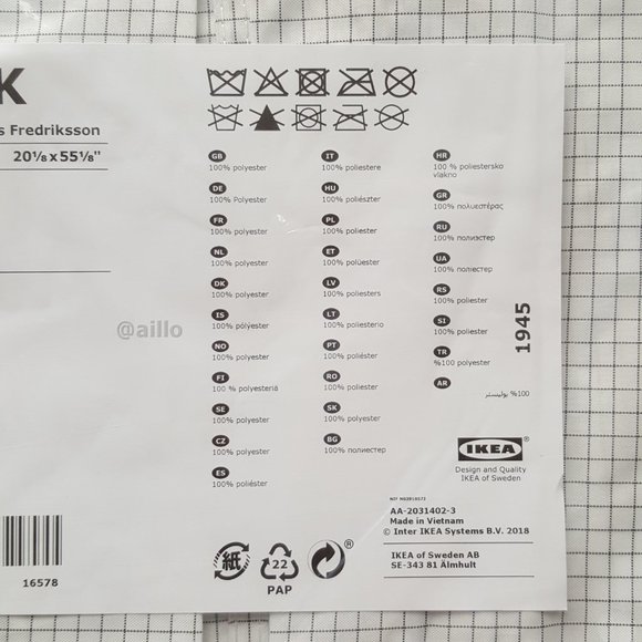 IKEA STUK Hanging shoe organizer with 16 pockets, white gray - Picture 11 of 16